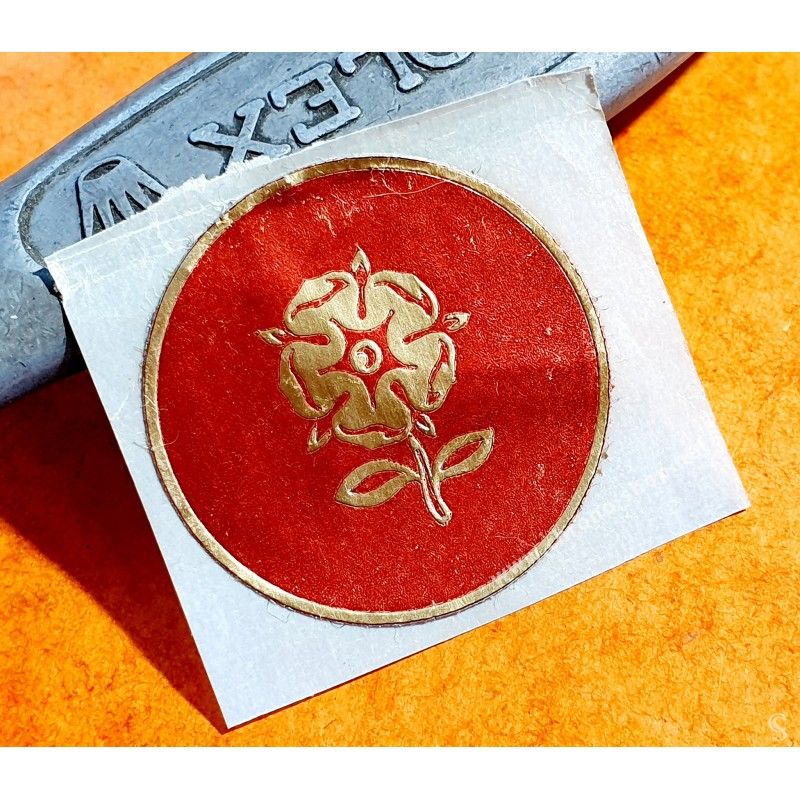 Rolex Tudor Big Rose Rare Sticker Adhésif rouge 25mm Montres Vintages Submariner 7922, 7924, 7928,7016 