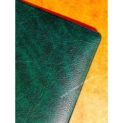 Rare & Vintage ROLEX Green Grain Leather Large Billfold Wallet AUTHENTIC ref 100.00.41