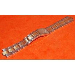 BRACELET PLAQUE OR / ACIER MONTRES BAUME ET MERCIER 17MM 