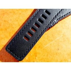 Bell & Ross Authentique Bracelet en cuir de veau de couleur noire BR-X1,BR 01,BR 03,BR03-94 DIVER