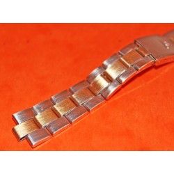 BRACELET PLAQUE OR / ACIER MONTRES BAUME ET MERCIER 17MM 