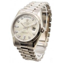 Rolex Genuine 18K White Gold President Daydate heavy Link with screw bracelet 16mm 118209, 118239, 18049, 18039