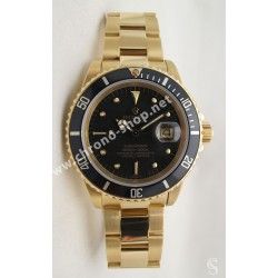 Rolex Rare & Authentique maillon 16mm or jaune 18 carats Bracelets 20mm montres Submariner 93158, 93258, 97208, 92908