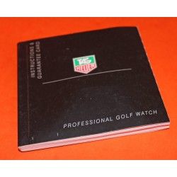 TAG HEUER PROFESSIONAL GOLF TIGER WOODS Quartz Watch Instructions Book / Manual Booklet