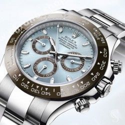 Rolex Rare jeu Aiguilles chromalight montres Rolex Daytona Platine, Platinium Ref 116506 LN 50th Anniversaire