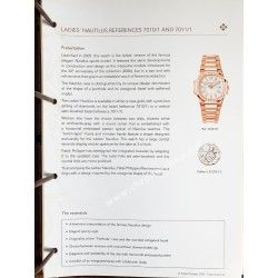 PATEK PHILIPPE CATALOGUE PROFESSIONNEL ETUDE DE LA MARQUE,SERVICE CLIENT,REVISION,HISTOIRE,MONTRES NAUTILUS,CALATRAVA,WORLDTIMER