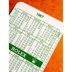 VINTAGE ROLEX CALENDAR CARD 1977-1978