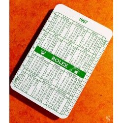 VINTAGE ROLEX CALENDAR CARD 1977-1978