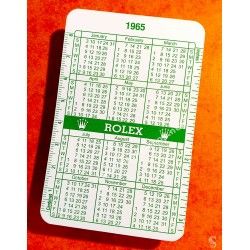 Rolex Goodie accessorie vintage Calendar, calendario Wristwatches all models Date year Circa 1966-1967