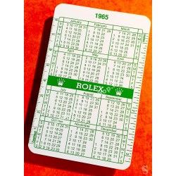 Rolex Goodie accessorie vintage Calendar, calendario Wristwatches all models Date year Circa 1966-1967