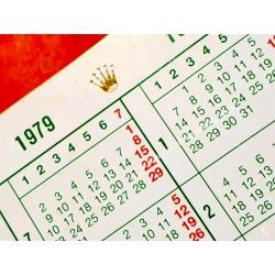 Rolex Rare vintage Accessorie watch parts boxset Card Calendar, calendario Mappemonde 1977-1978