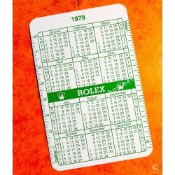 Rolex Goodie accessorie vintage Calendar, calendario Wristwatches all models Date year Circa 1978-1979