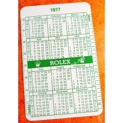 Rolex Goodie accessorie vintage Calendar, calendario Wristwatches all models Date year Circa 1978-1979