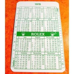 Rolex Goodie accessorie vintage Calendar, calendario Wristwatches all models Date year Circa 1978-1979