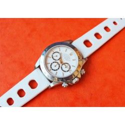 BRACELET TROPIC BLANC ROLEX COSMOGRAPH  DAYTONA 116520 16520 16523 116528 116523 RACING 20mm SILICONE