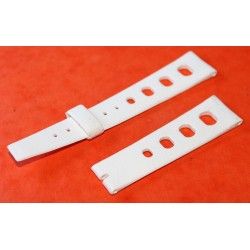 White 70's Rolex Daytona 16520, 116520, 116528, 116523, Racing 20mm Tropic strap round holes