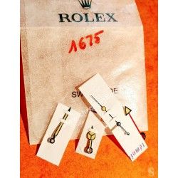 ROLEX RARES 4 x AIGUILLES TRITIUM GMT MASTER 1675 MONTRES VINTAGES COULEUR CRÈME JAUNE CAL 15270,1575,1565,1560