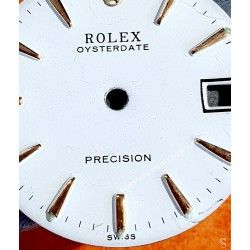 Rolex Rare 60's Mens Black Color 6694 Oyster Date Precision watch Dial Ø27mm