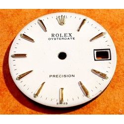 ROLEX VINTAGE RARE ACCESSOIRE CADRAN BLANC MONTRES OYSTERDATE PRÉCISION Ø24mm