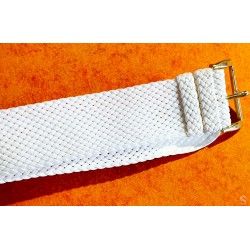 Vintage bracelet Nato Perlon tressé blanc 22mm boucle ardillon Montres IWC, Breitling, Panerai, Rolex
