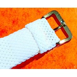 Vintage 70's Nato 20mm Watch strap Braided perlon White color wristwatches Breitling,Panerai,Rolex