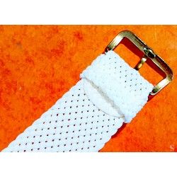 Vintage 70's Nato 20mm Watch strap Braided perlon White color wristwatches Breitling,Panerai,Rolex