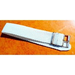 Vintage 70's Nato 20mm Watch strap Braided perlon White color wristwatches Breitling,Panerai,Rolex