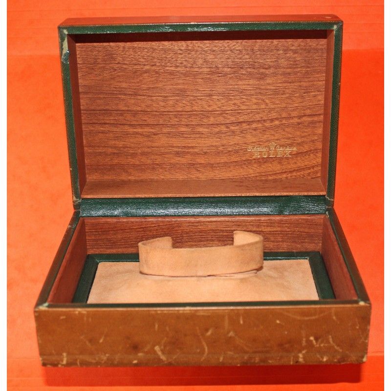 ♛♛ Rare Vintage 70's Rolex Big Box Wooden faded patina case Daytona 6239, 6262, 6263, 6241, President, DATEJUST ♛♛