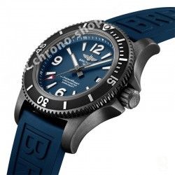 Breitling New 2013 152S Black Watch Rubber Diver Pro III 3 Aerospace,Chronoliner Hershey Strap 22-20mm OEM