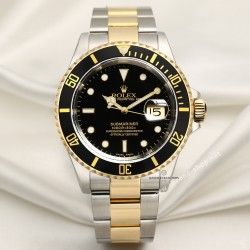 Rolex Rare Watch part Hands Submariner Date 16808, 16803, 16613, 16618 Luminova Hours & seconds