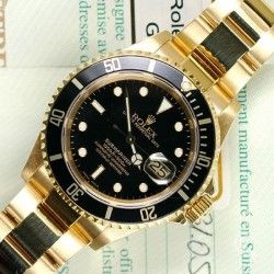 Rolex Rare 1 x Aiguille heure Or jaune Montres Submariner Date 16808,16803,16613,16618 Luminova