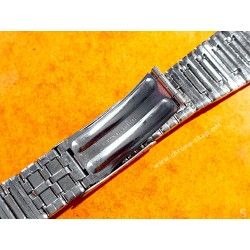 Vintage & RARE 70's Bracelet swiss Made Montres 19mm Acier montres anciennes Heuer,Eberhard,Tissot,Yema,Seiko,Omega