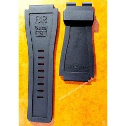 Bell & Ross Genuine Black color leather watch bracelet BR-X1,BR 01,BR 03, BR 03 94 DIVER calfskin strap