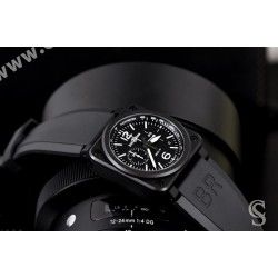 Bell & Ross Genuine Black color leather watch bracelet BR-X1,BR 01,BR 03, BR 03 94 DIVER calfskin strap