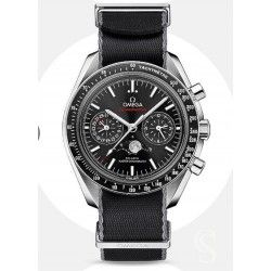 OMEGA Authentique Bracelet Nato 21mm nylon noir avec bordure grise boucle & passants acier inoxydable Ref STZ001885 32 IJF