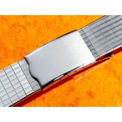 Vintage 80's Stainless Steel trapeze watch bracelet strap brushed 26mm