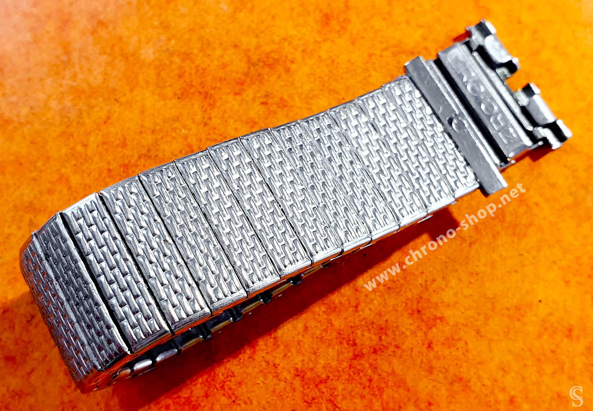 ZRC vintage Old extendable,extensible Ssteel watch strap year 70's new
