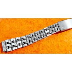 Vintage 70's Watch Lady bracelet Perforated racing, rally style 12mm for sale