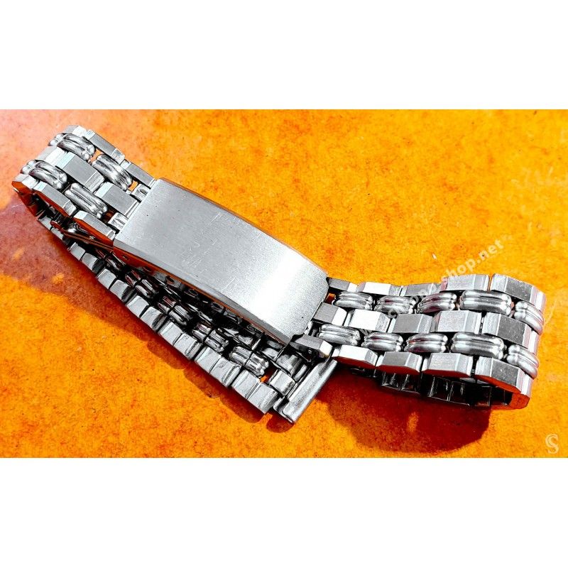 Vintage 70's Watch Lady bracelet Perforated racing, rally style 12mm for sale