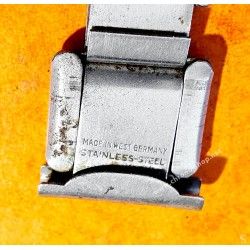 HC55 Swiss Made Rare 70's Expandable band Ssteel Watch Sport Bracelet Zenith, Longines, Heuer, 20mm ends