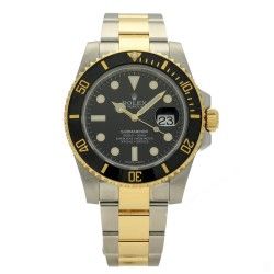 Rolex Aiguilles or jaune luminova Montres hommes sports bitons & or jaune Submariner Date 116613,116618 Cal 3135