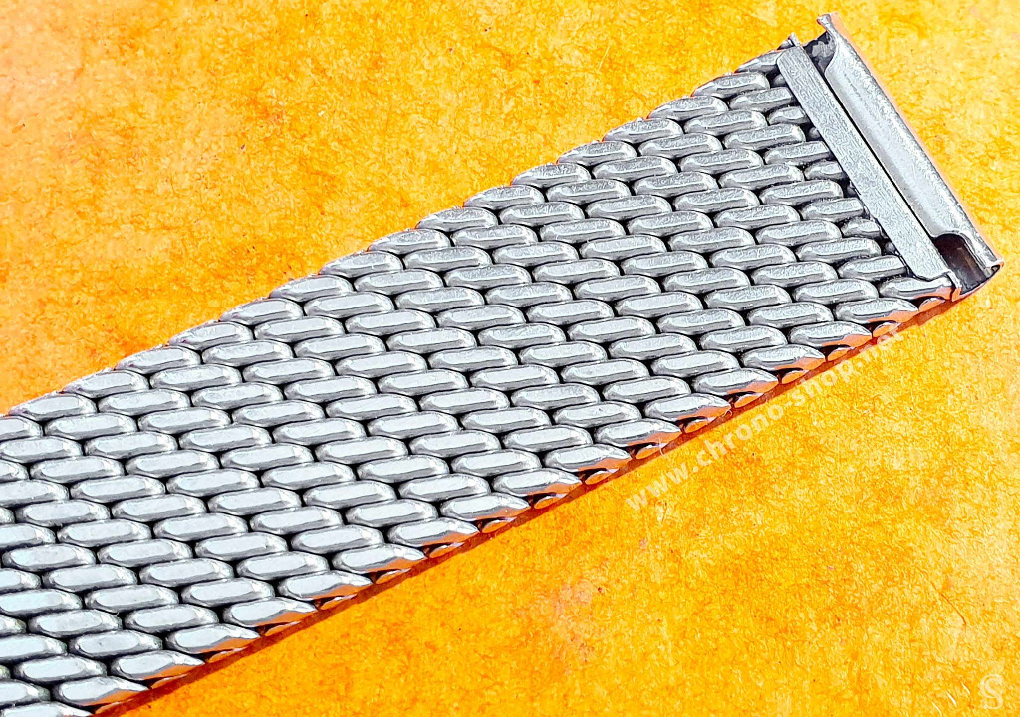 EwatchAccessories 18mm Mesh Bracelet Stainless Steel Black Resin  Interchangeble Watch Band Adjustable Metal Strap : Amazon.in: Watches