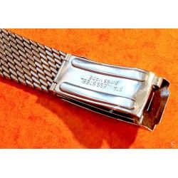 Bracelet 70's vintage acier brin mailles milanaises 18mm SWISS MADE