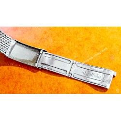 Bracelet 70's vintage acier brin mailles milanaises 18mm SWISS MADE
