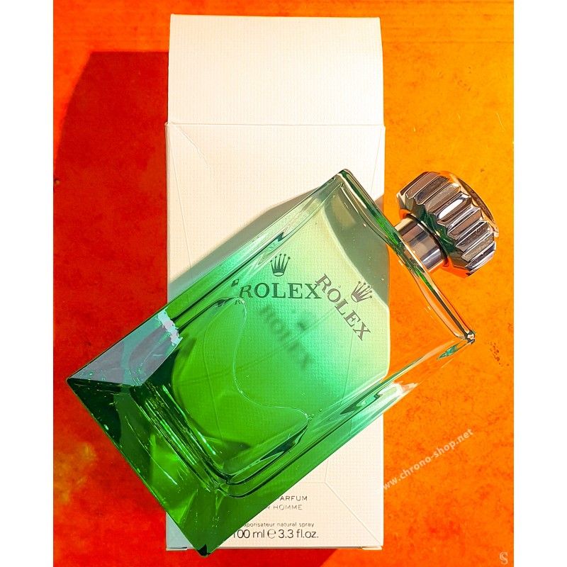 Rolex Original & Rare Bouteille Couronne Rolex Acier Eau De Parfum Pour Homme 100ml Neuf