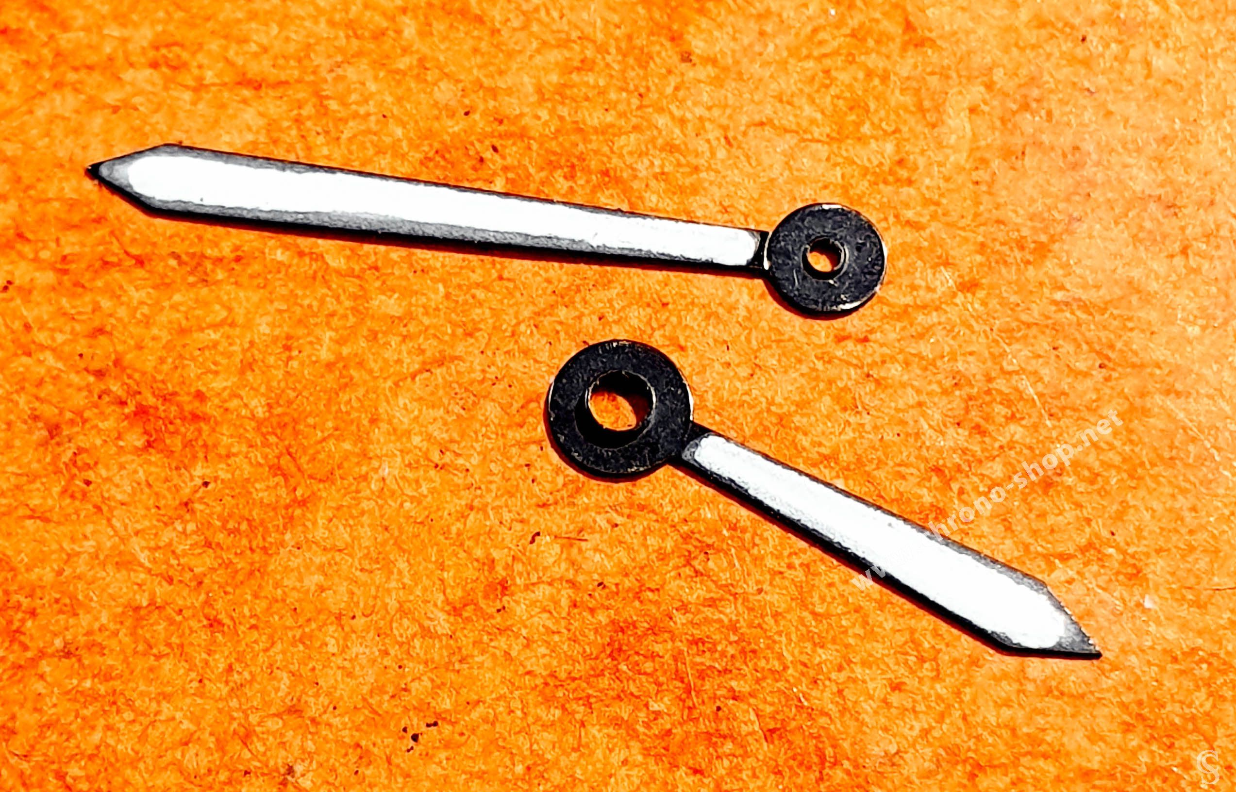 Horology Watch parts 2 x black hands swords luminova for sale