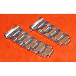 2 x 93150 / 501B -20mm- Rolex Oyster bracelet bands parts from Submariner 5512, 5513, 1680, 14060, 16800, 16800, 9 links