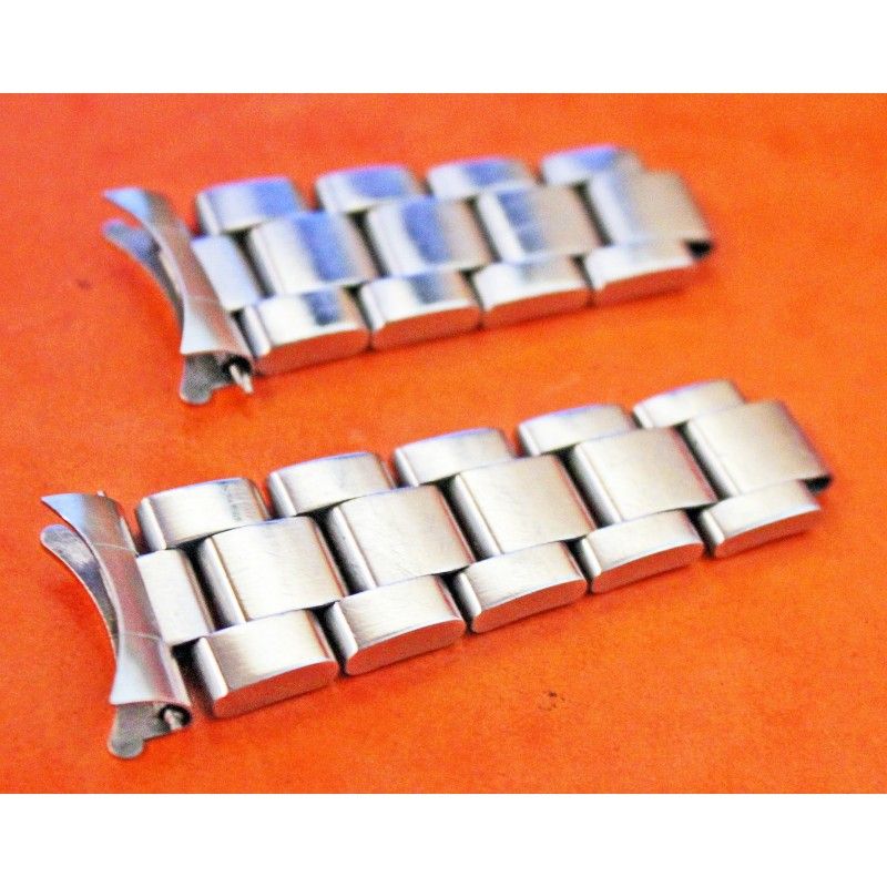 2 x 93150 / 501B -20mm- Rolex Oyster bracelet bands parts from Submariner 5512, 5513, 1680, 14060, 16800, 16800, 9 links