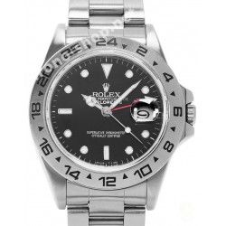 ROLEX LUNETTE ACIER GRADUÉE 24H MONTRES VINTAGES ROLEX EXPLORER II 16550 thick font MARK I