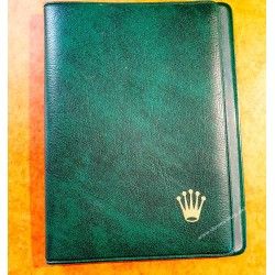 Rare & Vintage ROLEX Green Grain Leather Large Billfold Wallet AUTHENTIC ref 100.00.41